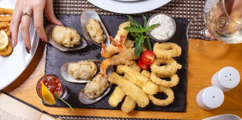 what is served with fish and chips